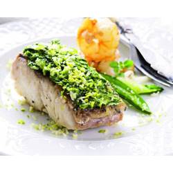 Осетрина с зеленью