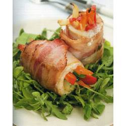 Филе рыбы в беконе