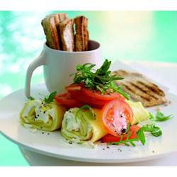 Блины с козьим сыром